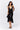 Giselle Sequin Lace Dress in Black