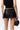Micro Mini Leather Skirt in Black
