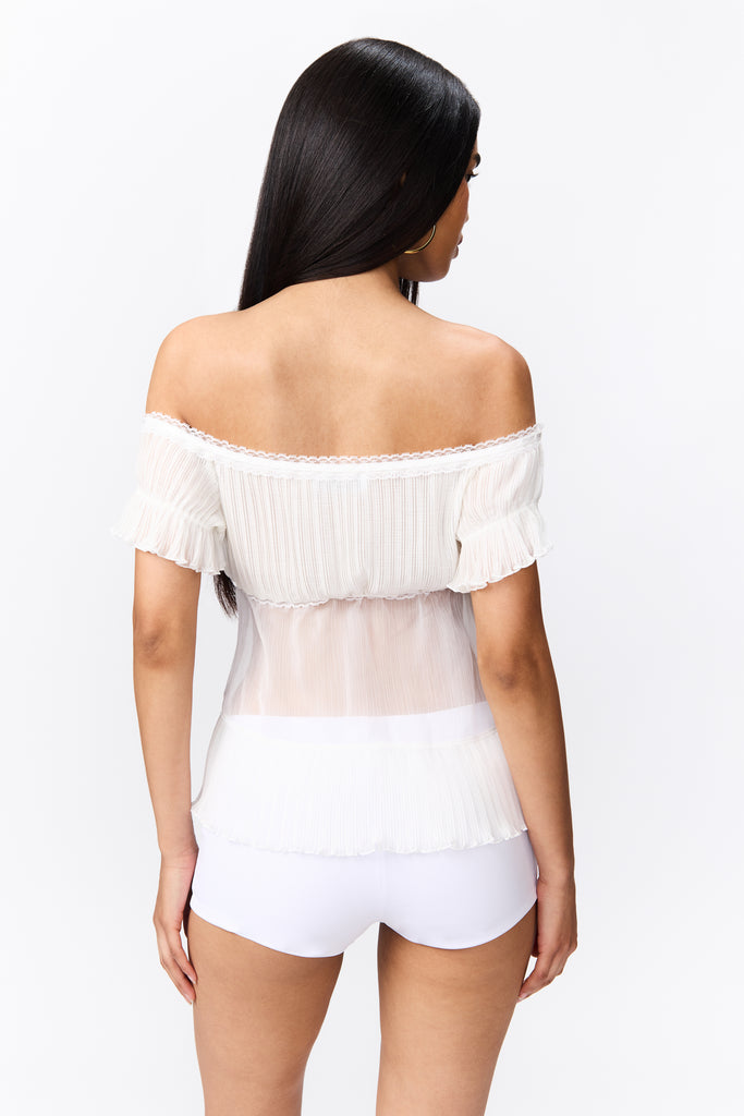 Amorette Top in Ivory