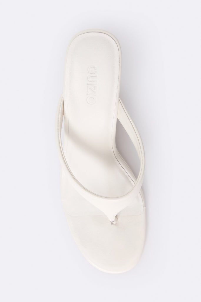 Leo Platform Wedge Sandal in Ivory