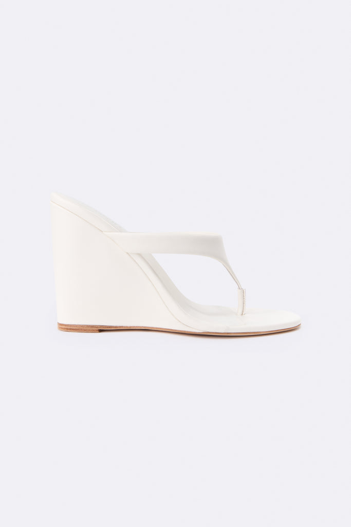 Leo Platform Wedge Sandal in Ivory