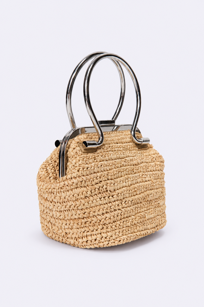 Cruz Raffia Mini Top Handle