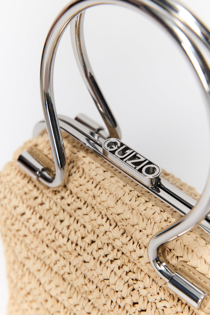 Cruz Raffia Mini Top Handle in Natural