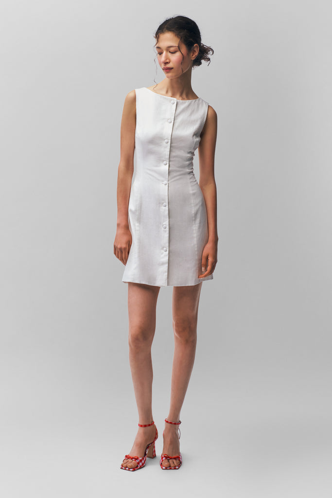 Elada Dress in White