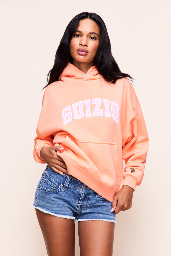 Guizio Pullover Hoodie in Creamsicle