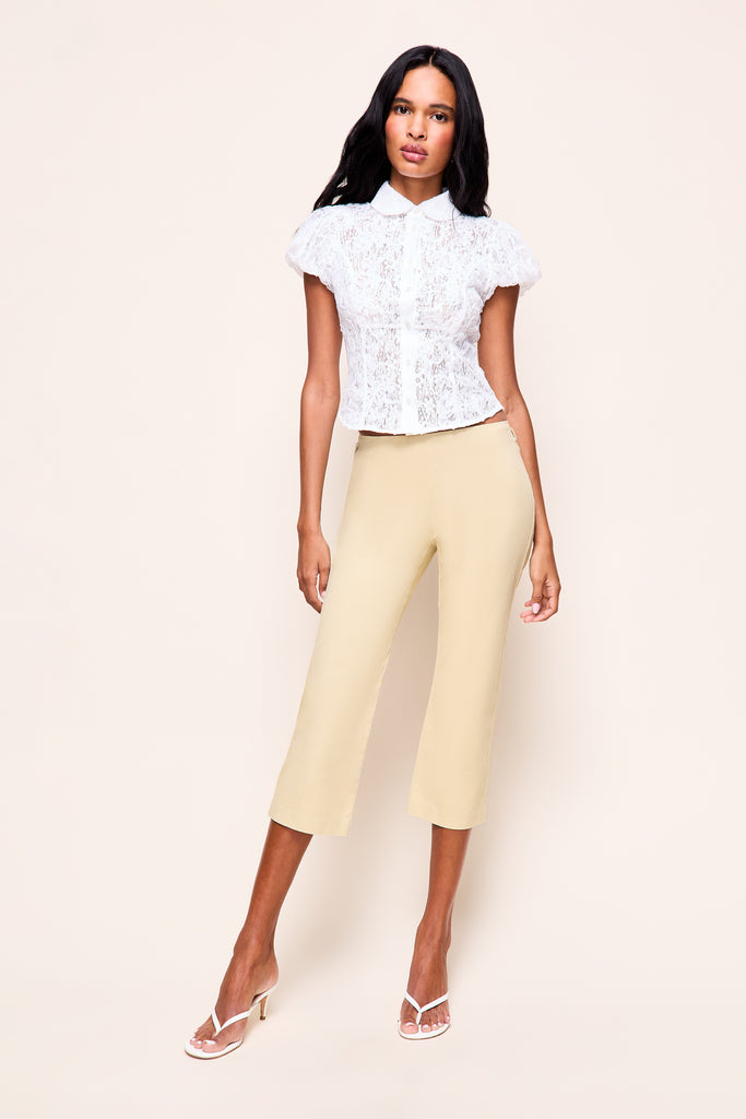 Liana Lace Top in White 