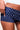 MICRO MINI STRETCH SKORT in Navy Mini Polka Dot 
