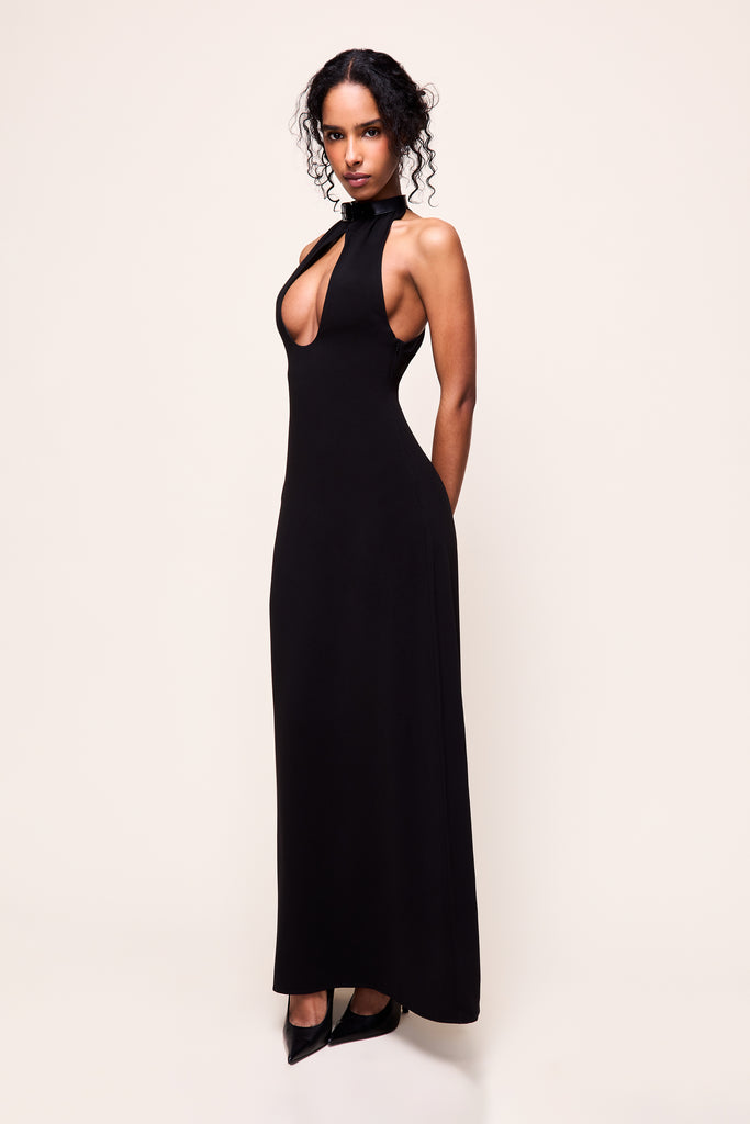 AMALFI MAXI DRESS in Black 