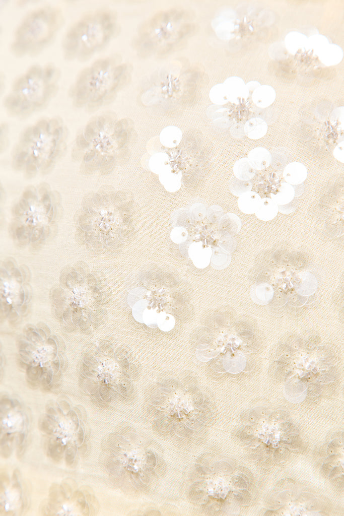 Low Rise Embellished Skirt in Honey Butter 