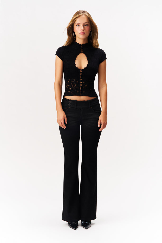 Ari Mock Neck Top