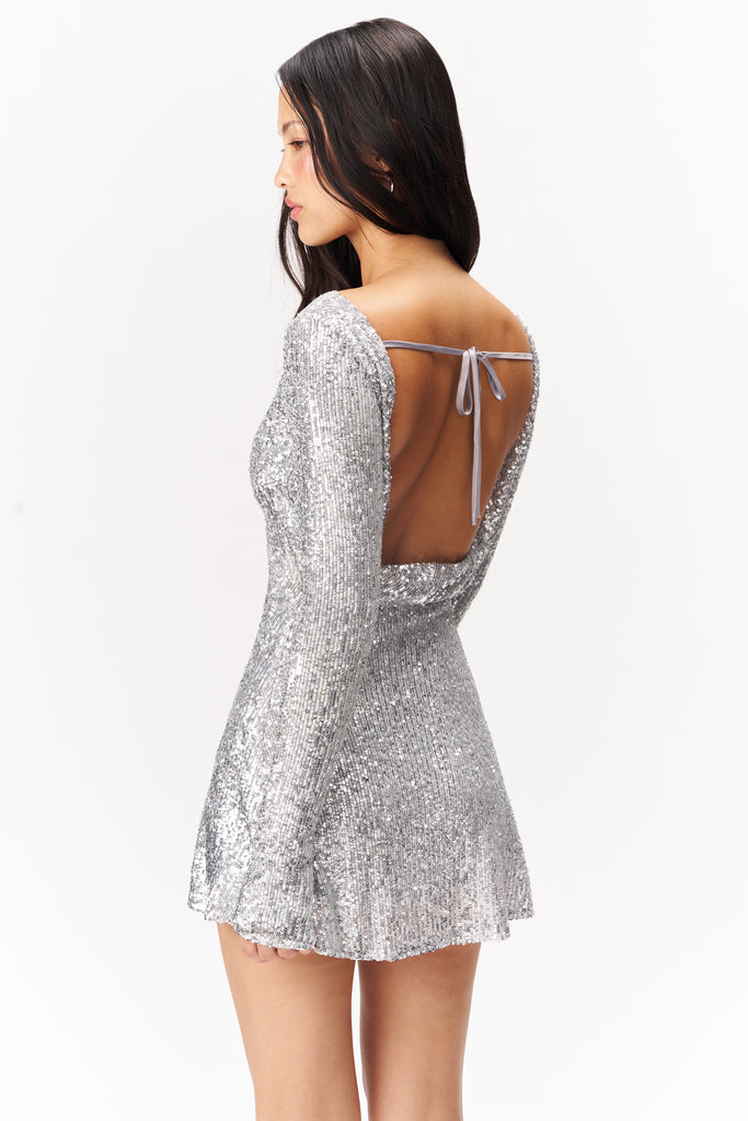 Naomi Dress in Silver