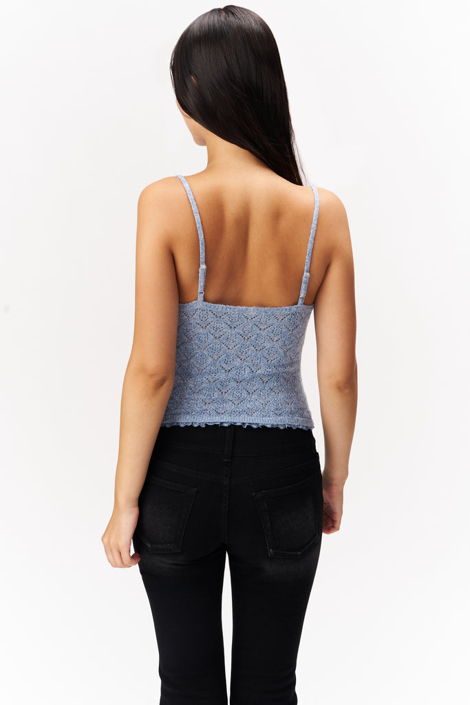 JULIANNA KNIT CAMI IN BABY BLUE