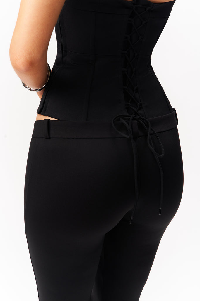 Extra Low Rise Skinny Flare Legging