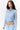 Catherine Cashmere Polo Sweater in Baby Blue