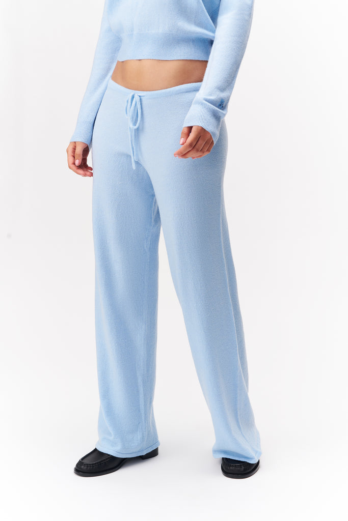 Julianna Knit Pant in Baby Blue