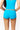 Body Foldover Short in Neon Turquoise