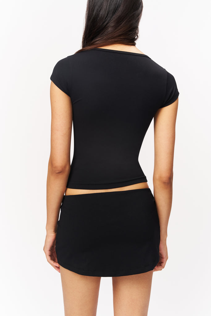 Body Micro Mini Skort in Black