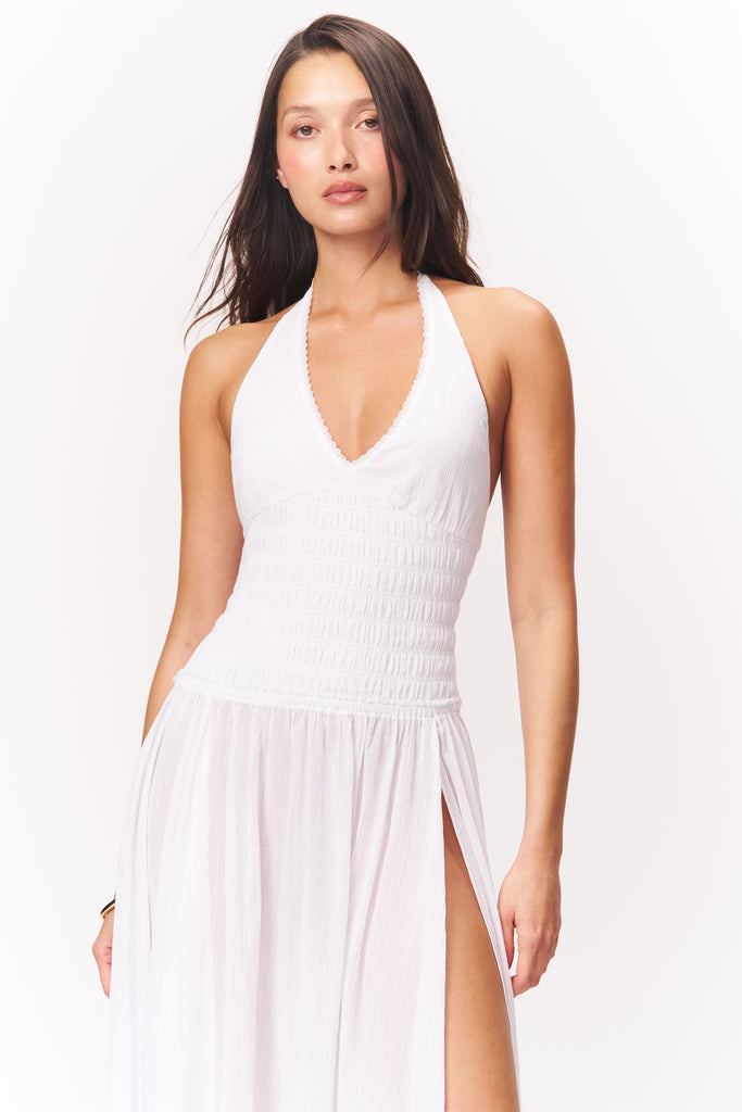 Allegra Maxi Dress in White