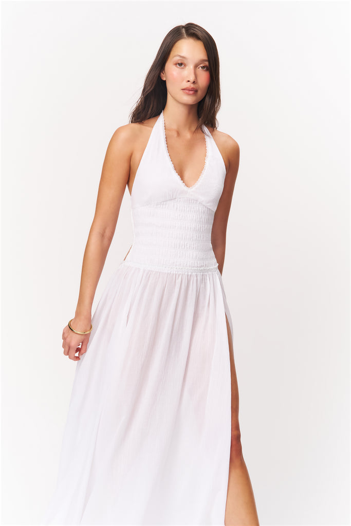 Allegra Maxi Dress in White