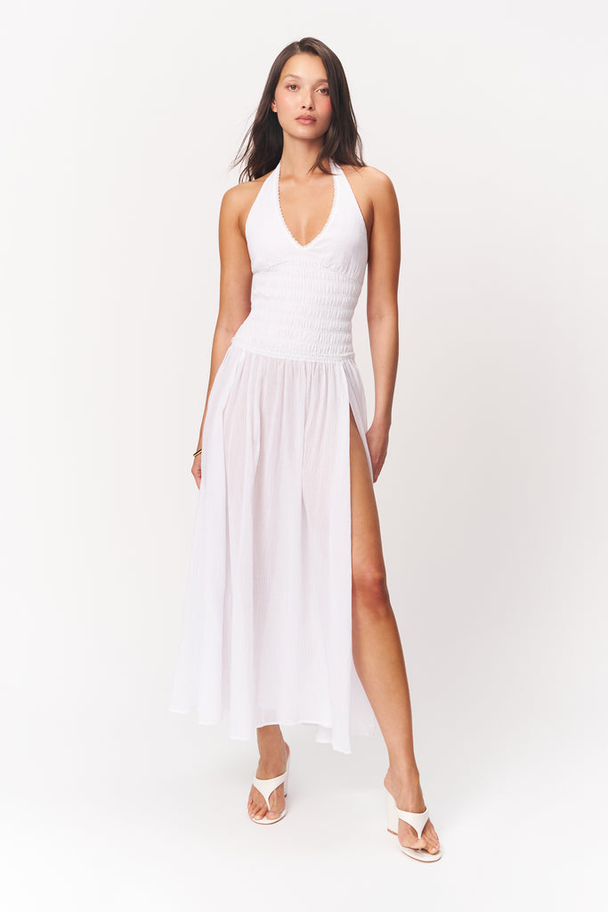 Allegra Maxi Dress in White