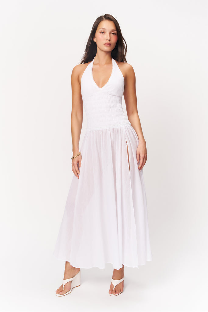 Allegra Maxi Dress in White
