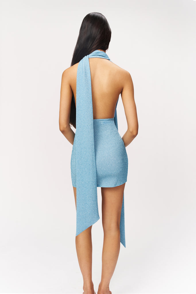 Niko Dress in Sea Blue