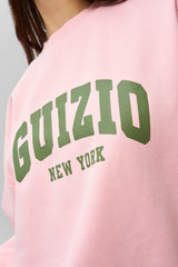 Guizio Fleece Crewneck in Ballet Slipper