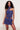 Chiffon Wrap Around Top in Navy Polka Dot