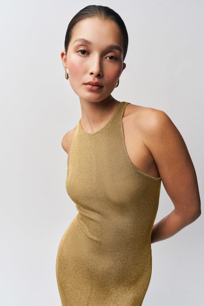 Odette Dress in Gold
