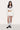 Guizio X Champion Rib Knit Mini Skirt in Chalk White