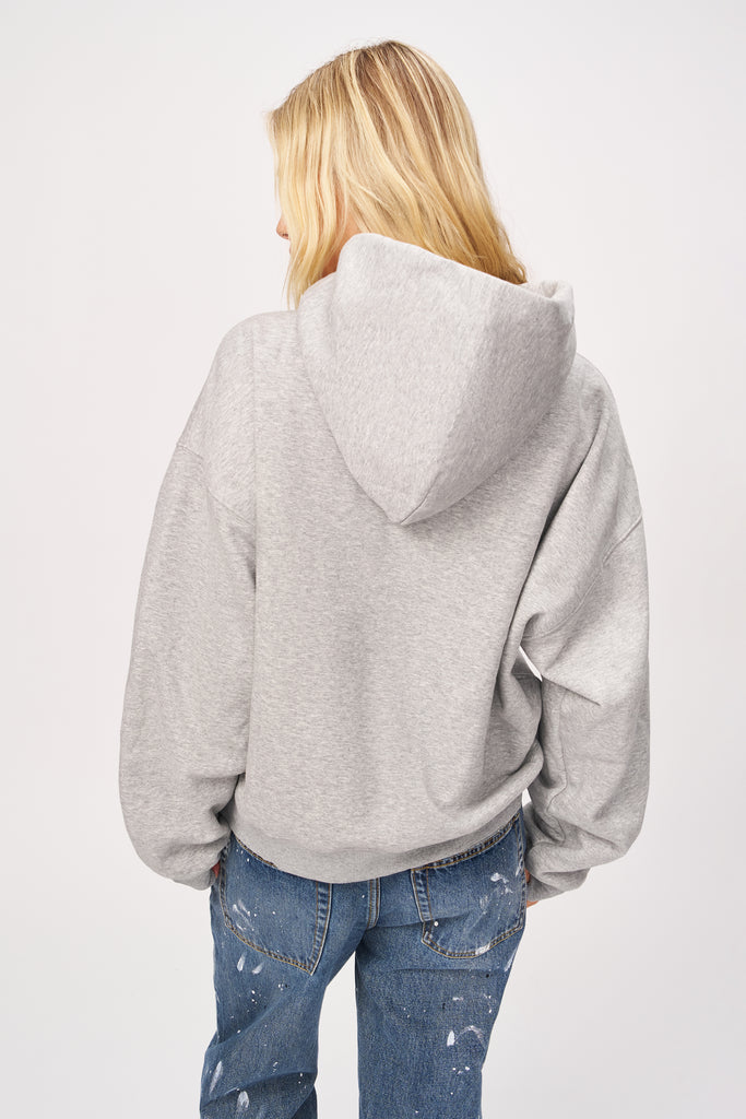 Guizio Pullover Hoodie in Heather Grey 