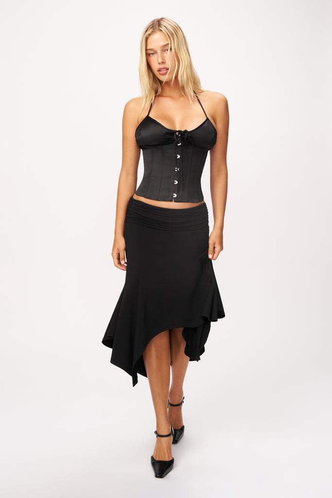 Soffiano Skirt in Black