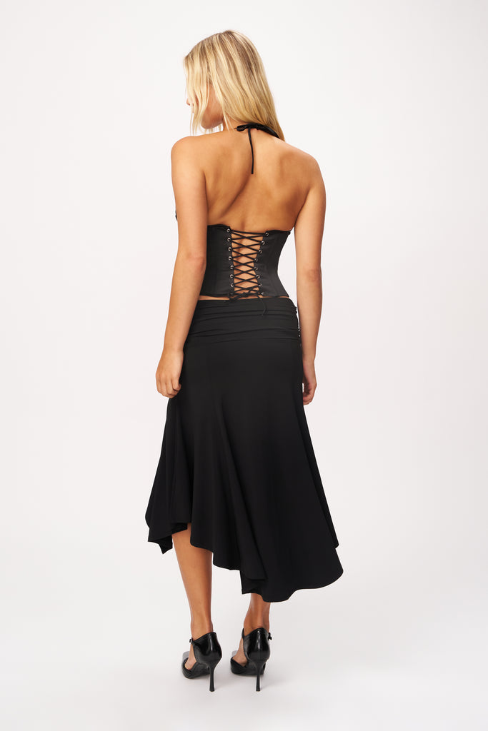 Soffiano Skirt in Black