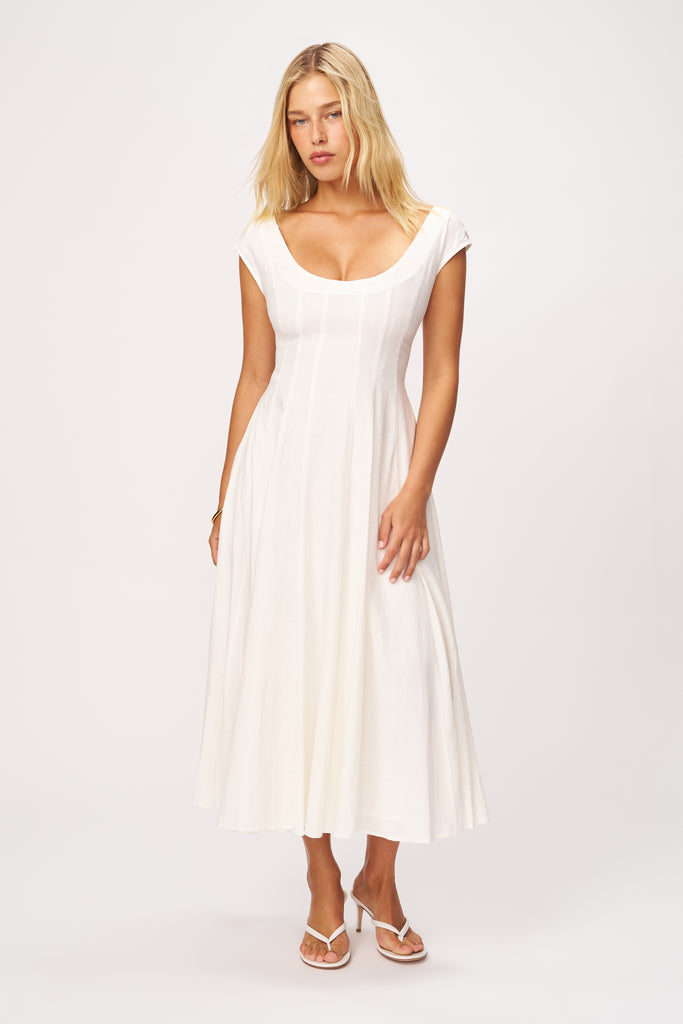 Leila Dress in White