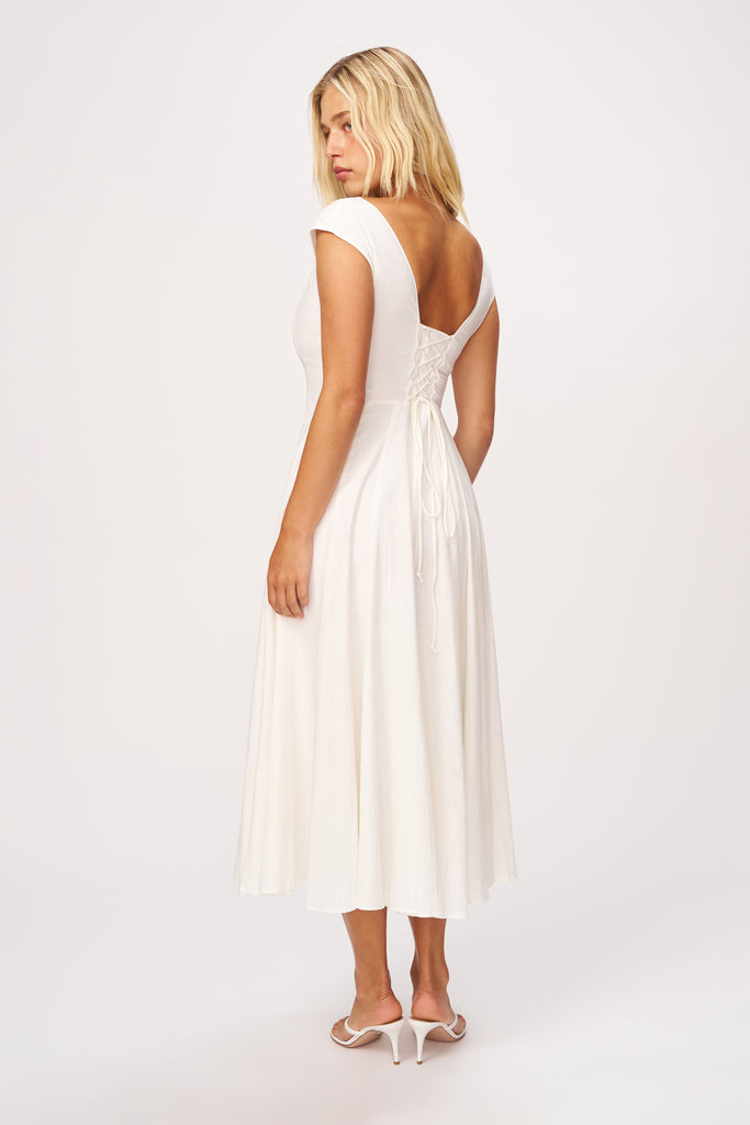 Leila Dress in White