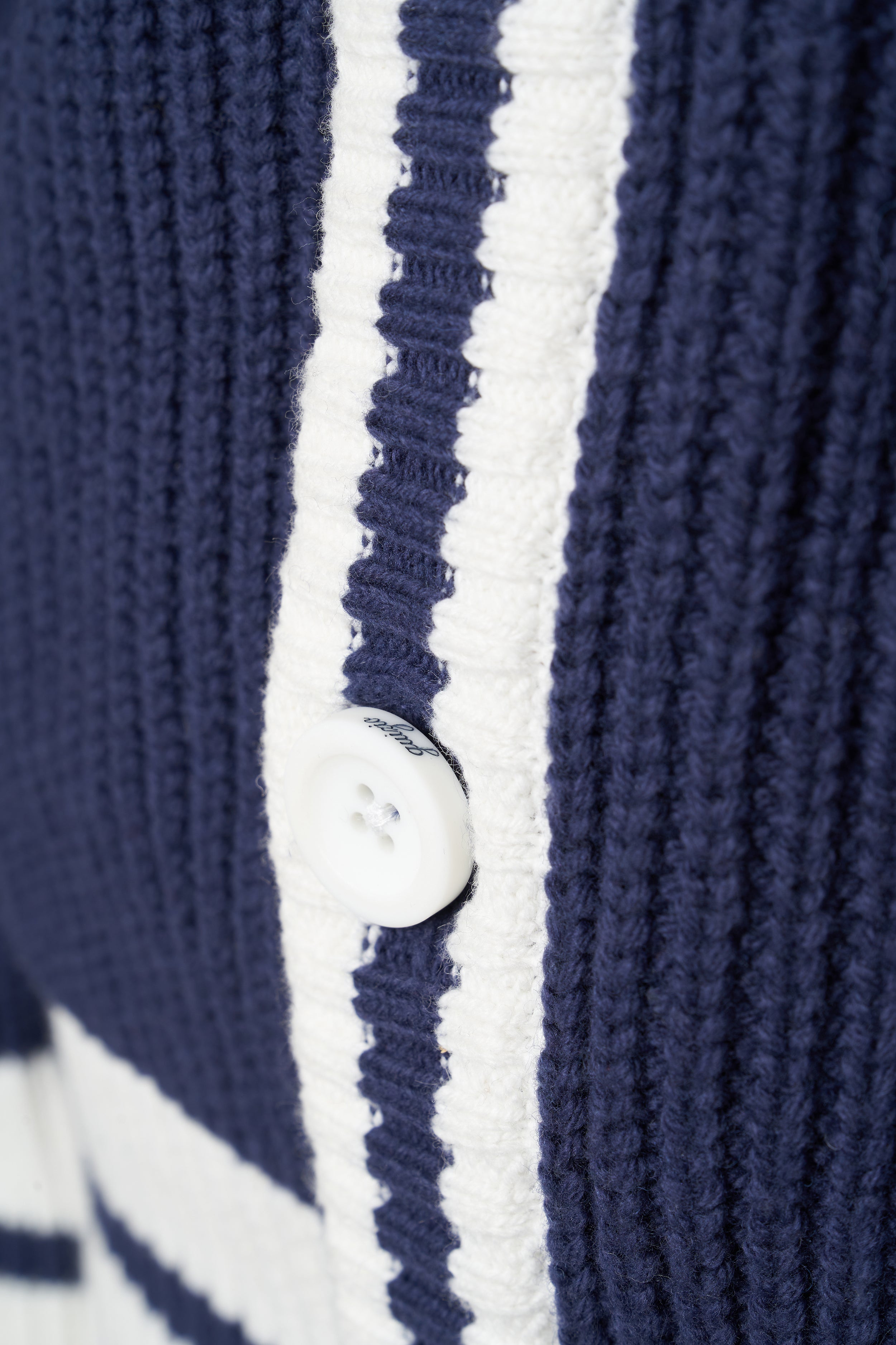 Guizio x Champion Knit Cardigan in Imperial Indigo