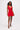 Rose Ruched Mini Dress in Red Love