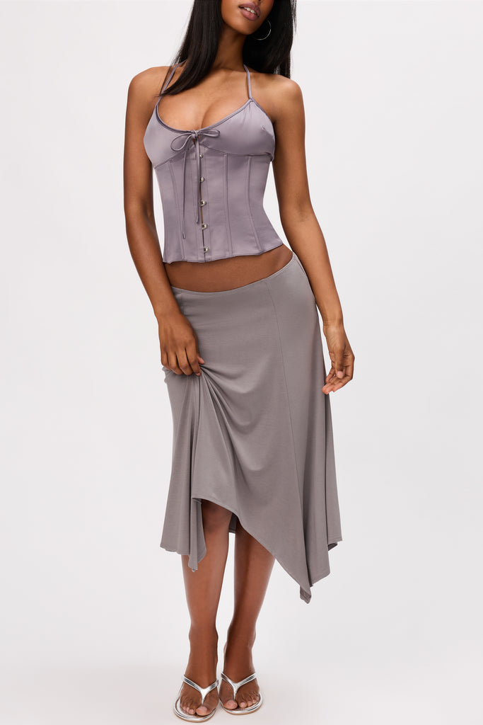 Lana Skirt in Gunmetal