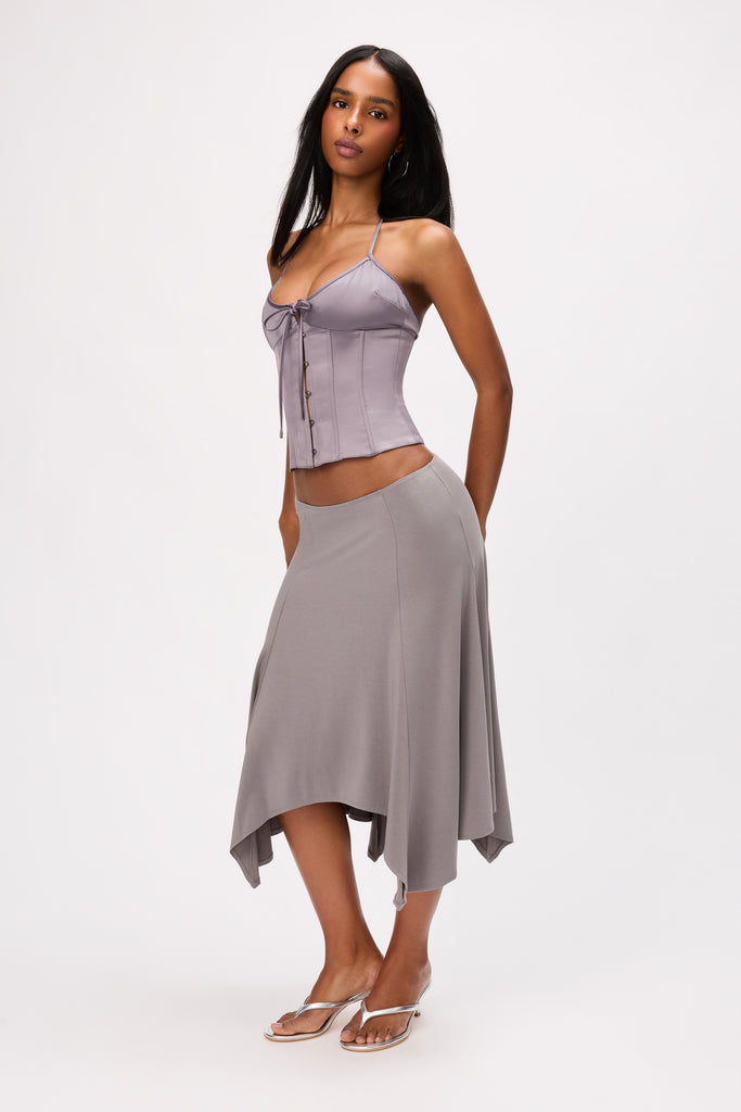 Lana Skirt in Gunmetal