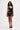 INEZ LACE TRIM MINI DRESS IN BLACK