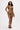 Lucy Halter Crochet Mini Dress in Gold