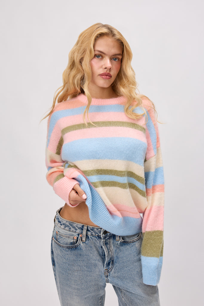 Hawley Oversized Stripe Wool Jumper