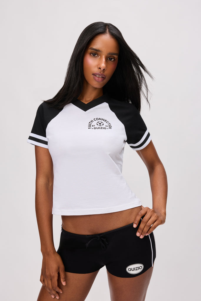 Guizio Baseball Tee in White