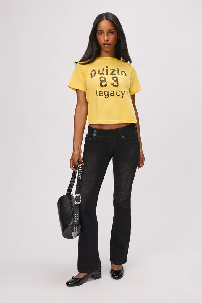 Varsity Tee in Sunshine Yellow