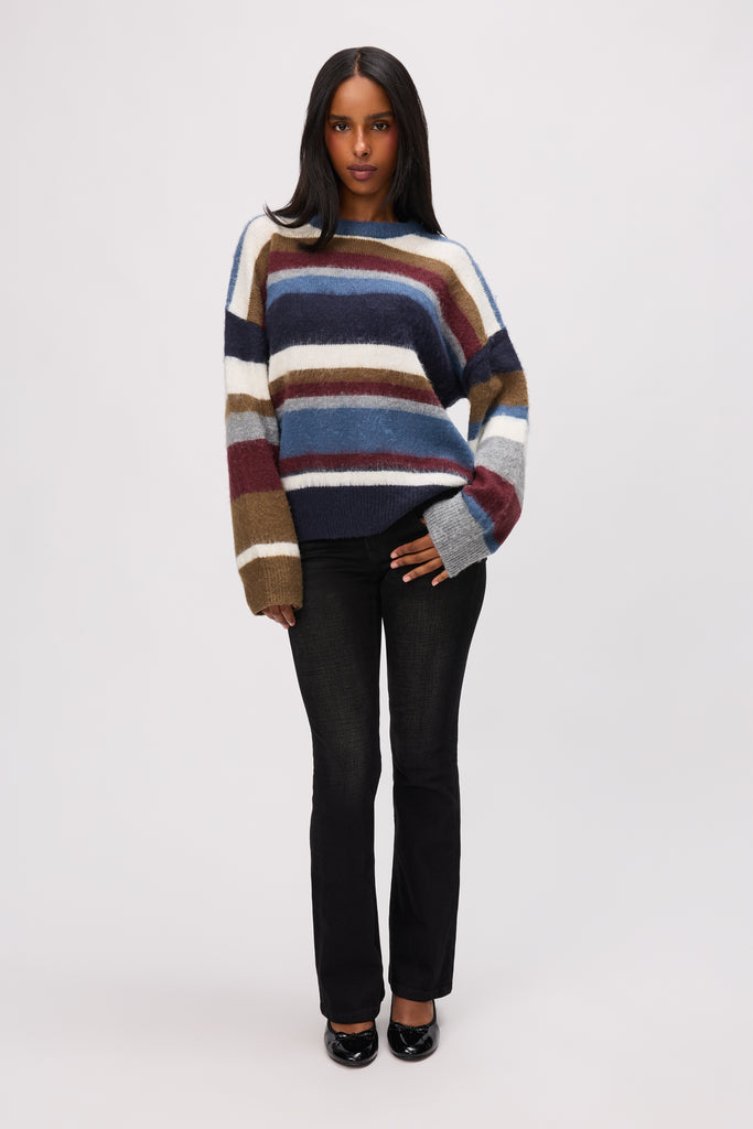 Hawley Oversized Wool Jumper in Blue