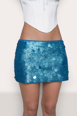 Low Rise Paillette Skirt