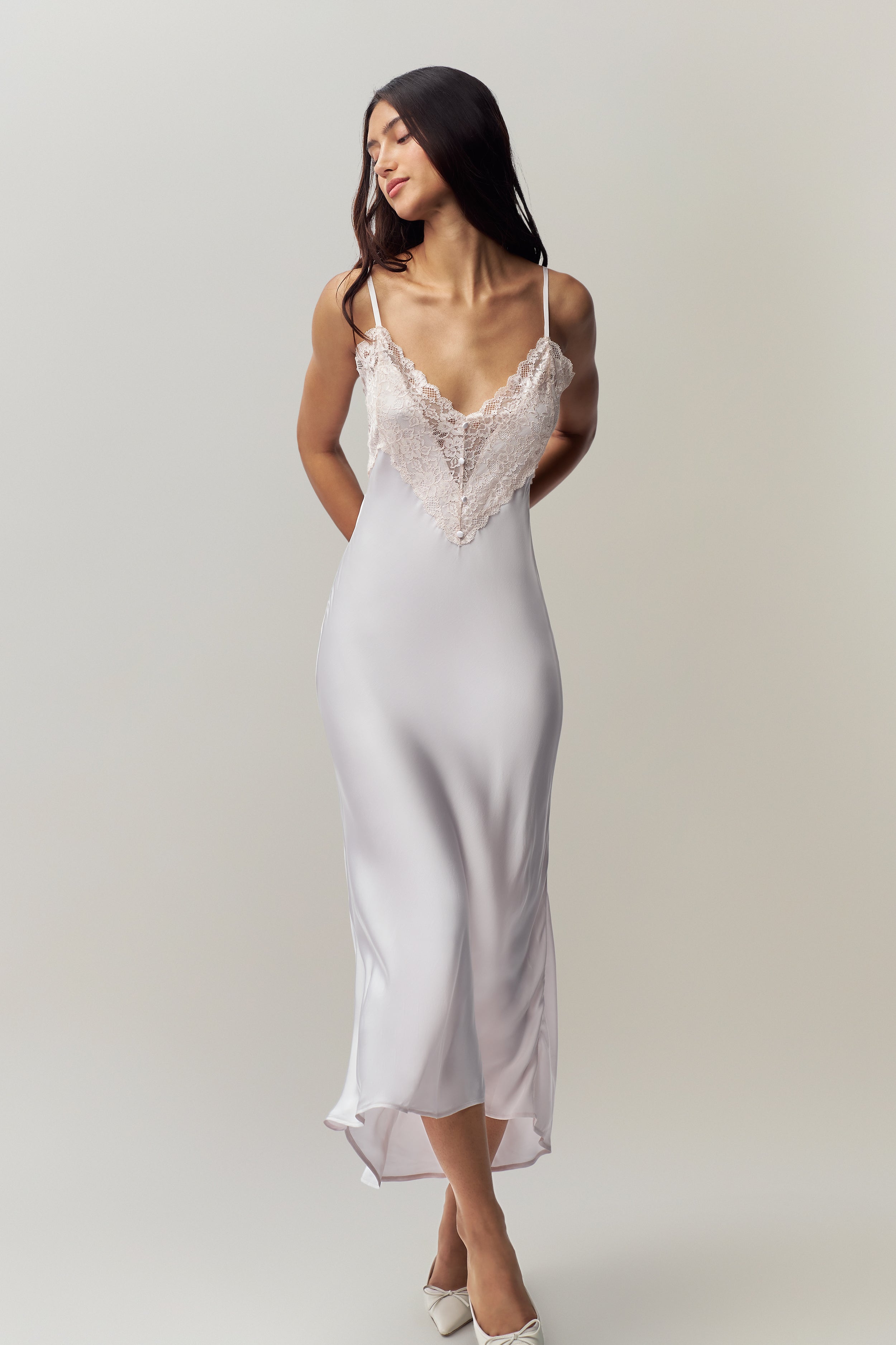 Nova Slip Dress in Ballet Slipper