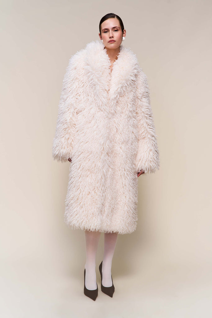 Puglia Maxi Faux Fur Coat