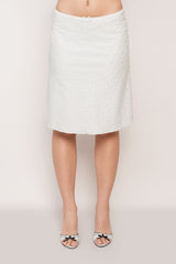 Paloma Skirt In Cotton Eyelet