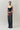 Raina Pinstripe Pant in Charcoal & White